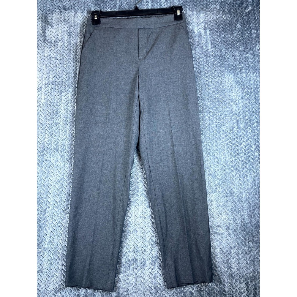 Banana Republic Hayden Pants Womens 4 Charcoal Stretch Performance Straight Leg